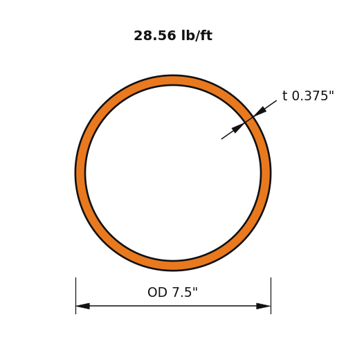 HSS7.5x.375