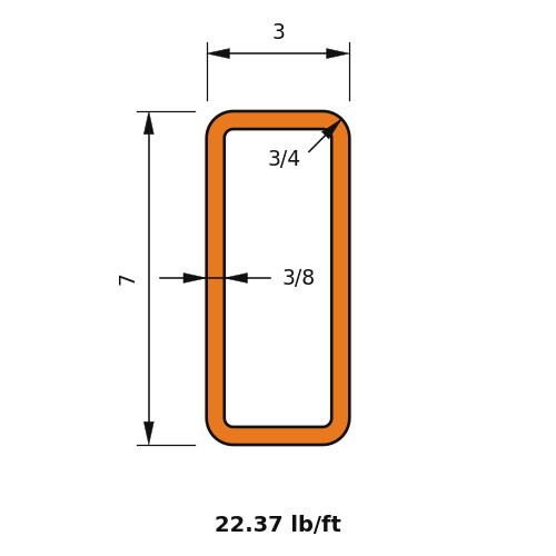 HSS7x3x.375