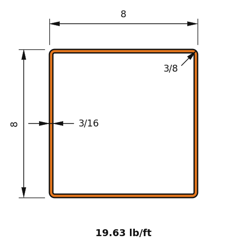 HSS8x8x.1875