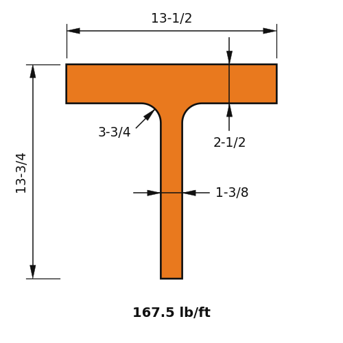 WT12x167.5