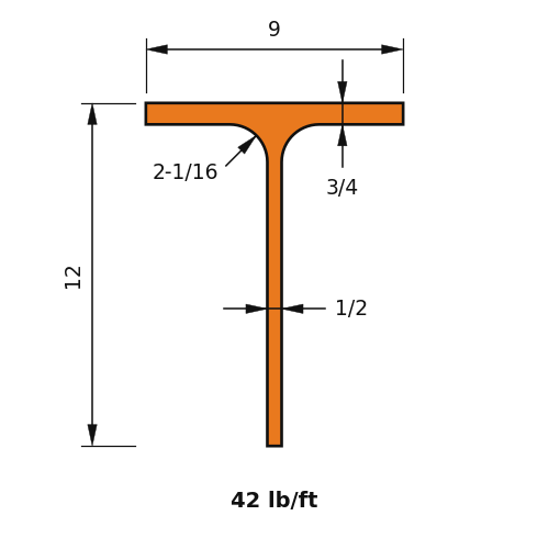 WT12x42