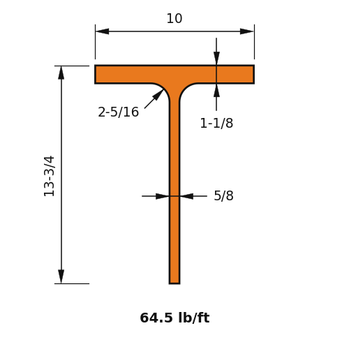 WT13.5x64.5