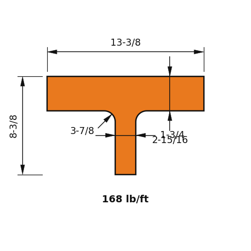 WT6x168
